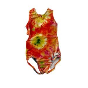 GK Tie Dye Velour Gymnastics Leo